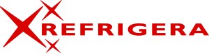 Logo di Refrigerara con la scritta in rosso su sfondo bianco, accompagnata da stelle rosse.